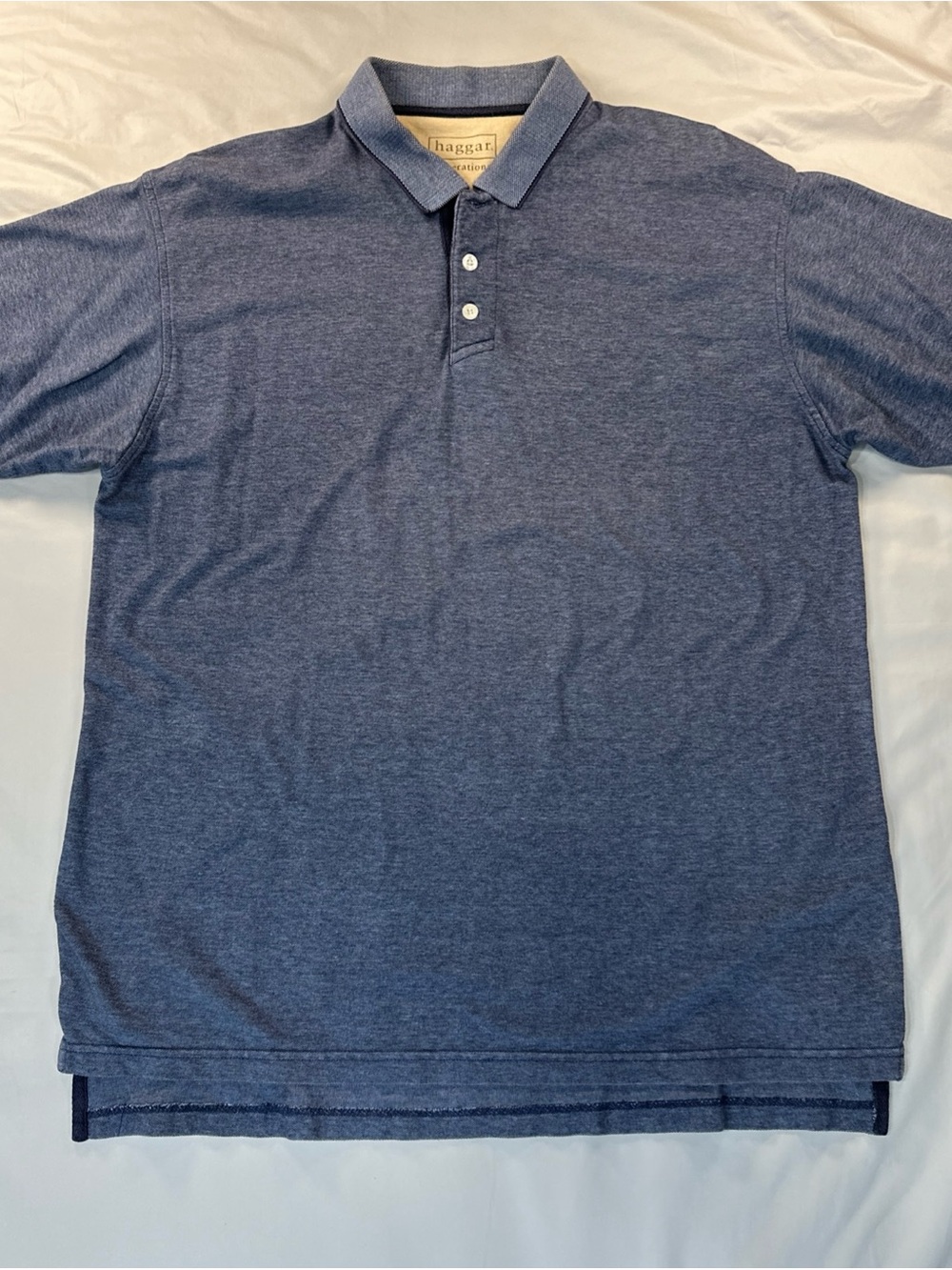 Haggar Men's Navy Heather Polo Shirt